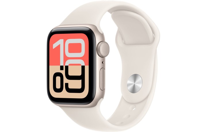 Умные часы Apple Watch SE 3 (2025) 40mm Starlight Aluminum Case with Starlight Sport Band M/L