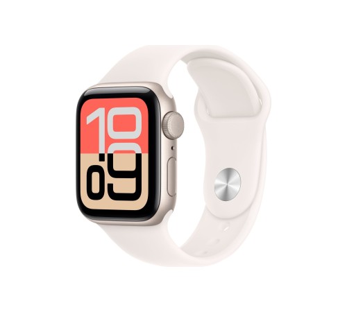 Умные часы Apple Watch SE 3 (2025) 40mm Starlight Aluminum Case with Light Blush Sport Band M/L