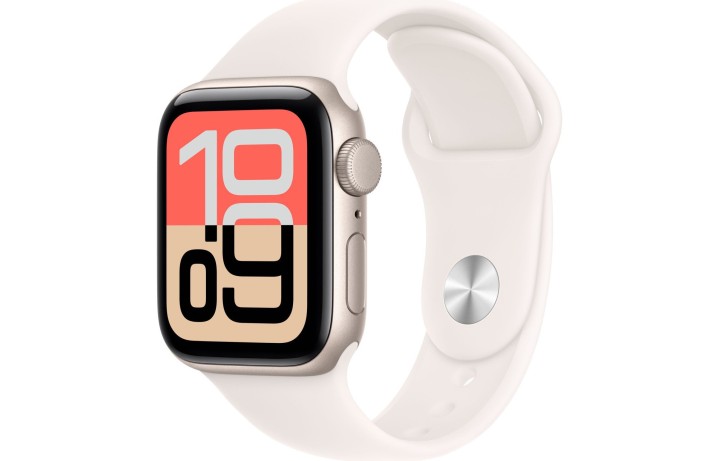 Умные часы Apple Watch SE 3 (2025) 40mm Starlight Aluminum Case with Light Blush Sport Band M/L