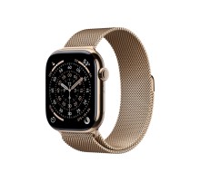 Apple Watch S11 42mm GPS + Cellular, Gold Titanium Case with Gold Milanese Loop
