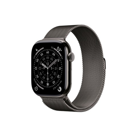 Apple Watch S11 46mm GPS + Cellular, 46mm Slate Titanium Case with Slate Milanese Loop M/L