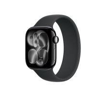 Apple Watch S11 42mm Jet Black Aluminum Case with Black Solo Loop Size 6