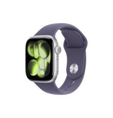 Apple Watch S11 46mm Silver Aluminum Case with Purple Fog Sport Band S/M