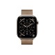 Apple Watch S11 46mm GPS + Cellular, Gold Titanium Case with Gold Milanese Loop M/L