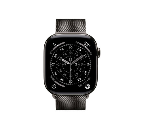 Apple Watch S11 46mm GPS + Cellular, 46mm Slate Titanium Case with Slate Milanese Loop S/M