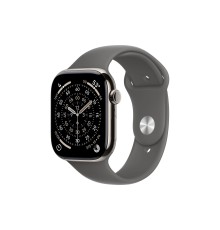 Apple Watch S11 42mm GPS + Cellular, Natural Titanium Case with Stone Gray Sport Band M/L