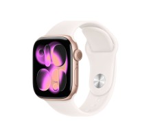 Apple Watch S11 42mm Rose Gold Aluminum Case with Light Blush Sport Band M/L