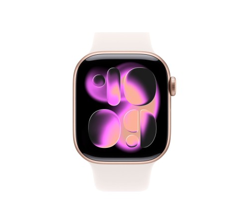 Apple Watch S11 42mm Rose Gold Aluminum Case with Light Blush Sport Band M/L