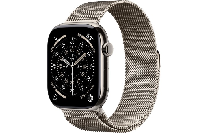Apple Watch S11 46mm GPS + Cellular, Natural Titanium Case with Natural Milanese Loop M/L