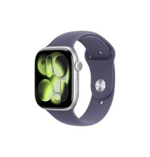 Apple Watch S11 46mm Silver Aluminum Case with Purple Fog Sport Band M/L