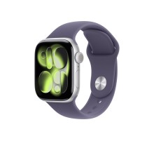 Apple Watch S11 42mm GPS + Cellular Silver Aluminum Case with Purple Fog Sport Band S/M