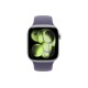 Apple Watch S11 42mm GPS + Cellular Silver Aluminum Case with Purple Fog Sport Band S/M