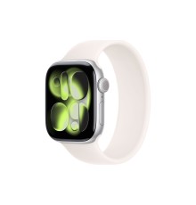 Apple Watch S11 42mm Silver Aluminum Case with Light Blush Solo Loop Size 4