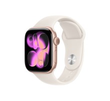 Apple Watch S11 42mm Rose Gold Aluminum Case with Starlight Sport Band S/M