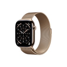 Apple Watch S11 46mm GPS + Cellular, Gold Titanium Case with Gold Milanese Loop S/M Apple Watch S11 46mm GPS + Cellular, Gold Titanium Case with Gold Milanese Loop S/M