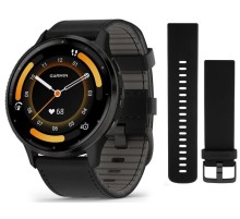 Умные часы Garmin Venu 3 Slate Black Leather 010-02784-52
