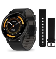 Умные часы Garmin Venu 3 Slate Black Leather 010-02784-52