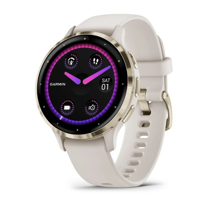 Умные часы Garmin Venu 3S Soft Gold Ivory 010-02785-04
