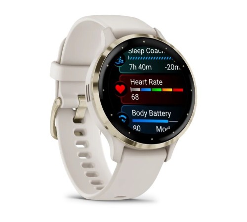 Умные часы Garmin Venu 3S Soft Gold Ivory 010-02785-04