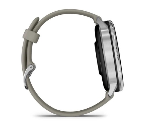 Умные часы Garmin Venu 4 45mm Silver Bezel With Silver Gray Silicone Band 010-03014-01