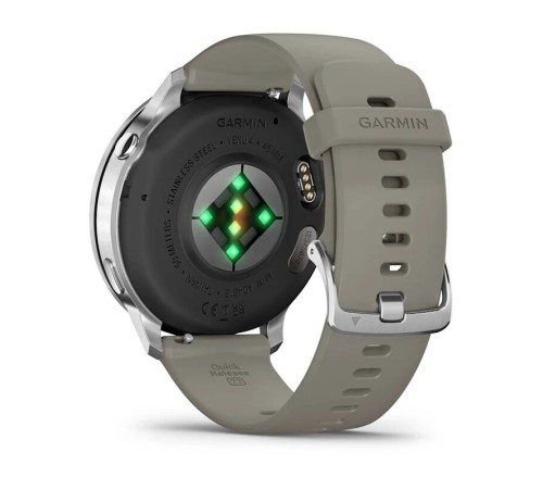 Умные часы Garmin Venu 4 45mm Silver Bezel With Silver Gray Silicone Band 010-03014-01