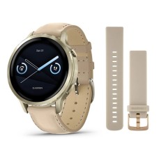 Умные часы Garmin Venu 4 41mm Lunar Gold Leather 010-03013-03