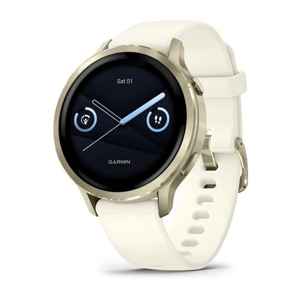 Умные часы Garmin Venu 4 41mm Lunar Gold / Bone Silicone 010-03013-00