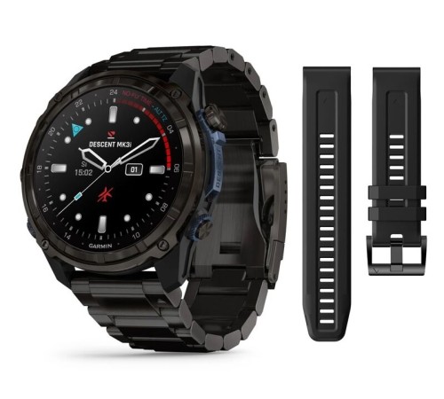 Умные часы Garmin Descent Mk3i 51мм Titanium Band Black 010-02752-14