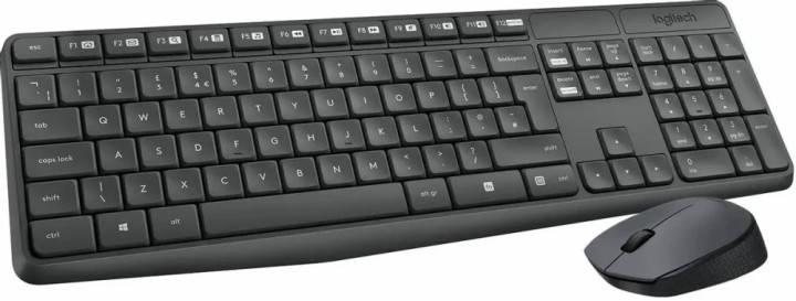Комплект клавиатура+мышь Logitech MK235 Grey
