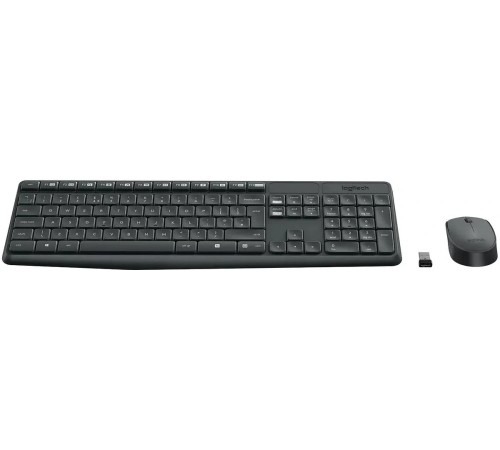 Комплект клавиатура+мышь Logitech MK235 Grey