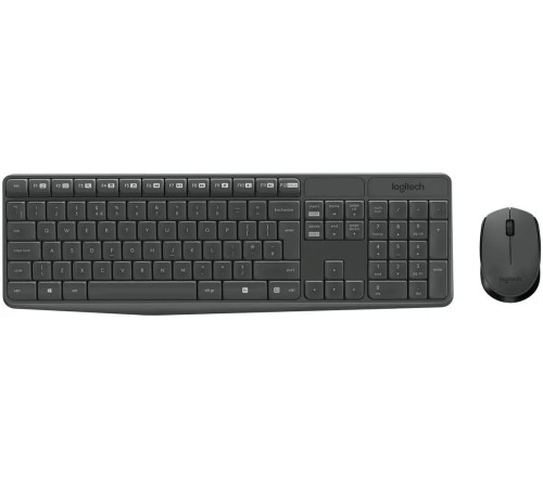 Комплект клавиатура+мышь Logitech MK235 Grey