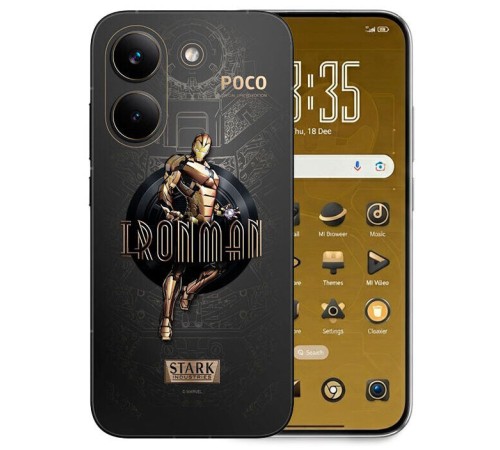 Смартфон Xiaomi POCO X8 Pro 5G 12/512ГБ, Dual nano SIM, Iron Man Gold