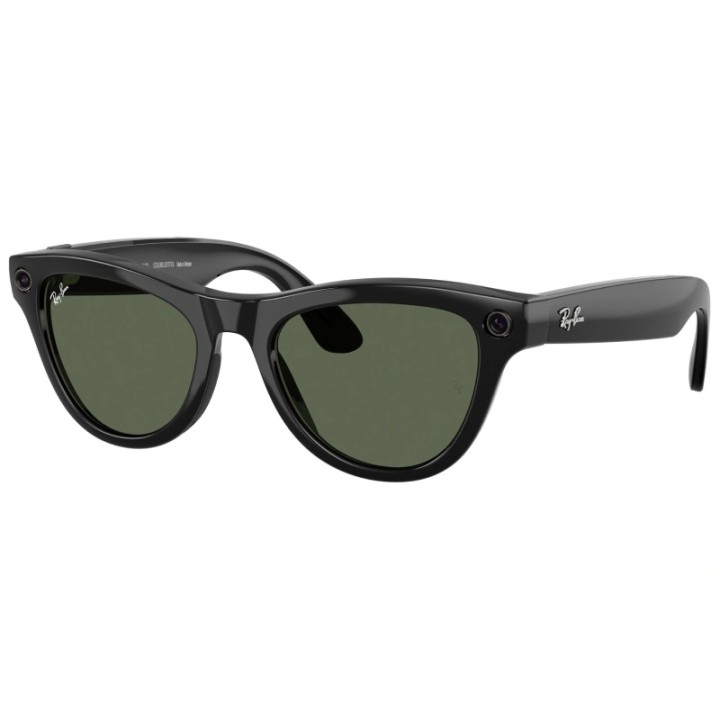 Очки с камерой Ray-Ban Meta Skyler Gen 1 RW4010 Shiny Black / G15 Green, 52-20-150 мм (601/7152)