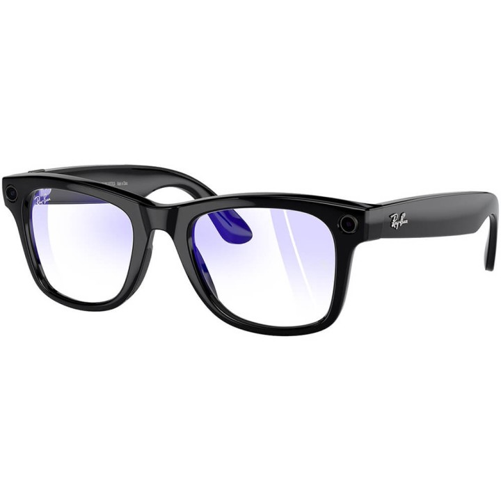 Очки с камерой Ray-Ban Meta Wayfarer Gen 1 RW4006 Shiny Black / Clear, M, 50-22-150 мм (601/SB50)