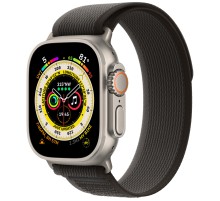 Умные часы Apple Watch Ultra 49 мм Titanium Case, титановый/черно-серый Trail Loop (M/L)