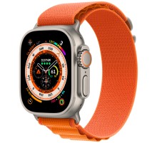 Умные часы Apple Watch Ultra 49 мм Titanium Case, титановый/оранжевый Alpine Loop (L)