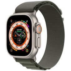 Умные часы Apple Watch Ultra 49 мм Titanium Case, титановый/зеленый Alpine Loop (M) Умные часы Apple Watch Ultra 49 мм Titanium Case, титановый/зеленый Alpine Loop (M)