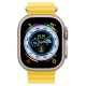 Умные часы Apple Watch Ultra 49 мм с титановым корпусом и жёлтым ремешком Ocean Band: стиль и функциональность