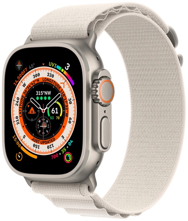 Умные часы Apple Watch Ultra 49 мм Titanium Case, титановый/звездный Alpine Loop (S)