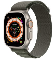 Умные часы Apple Watch Ultra 49 мм Titanium Case, титановый/зеленый Alpine Loop (S)