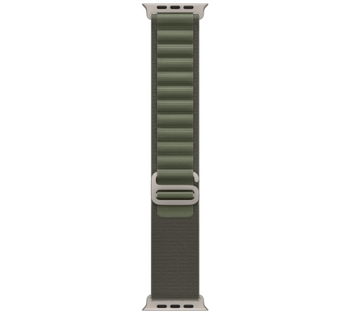 Умные часы Apple Watch Ultra 49 мм с титановым корпусом и зелёным ремешком Alpine Loop (L) — ваш надёжный спутник.