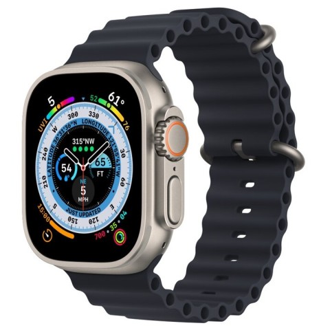 Умные часы Apple Watch Ultra 49 мм Titanium Case, титановый/полуночный Ocean Band (130-200)