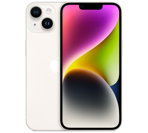 iPhone 14 128 ГБ «Сияющая звезда» Dual SIM: nano SIM + eSIM — купить новый смартфон Apple