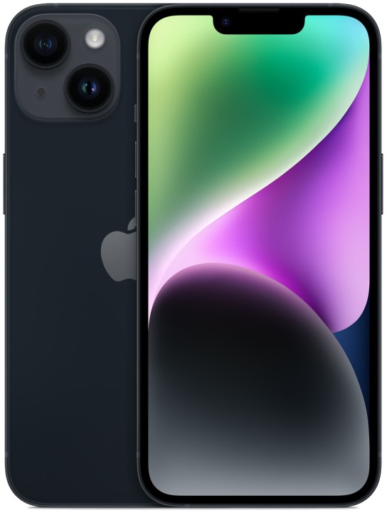 Apple iPhone 14, 128 ГБ тёмная ночь Dual: nano SIM+eSIM