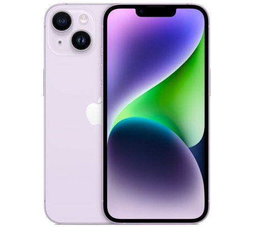 iPhone 14 Plus 128 ГБ в фиолетовом цвете, две nanoSIM — новый стандарт мобильной связи.
