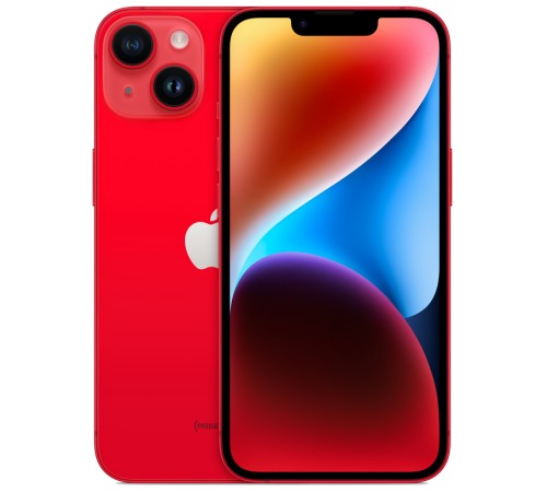 iPhone 14 Plus 128 ГБ в красном цвете (PRODUCT)RED с двумя слотами для nanoSIM