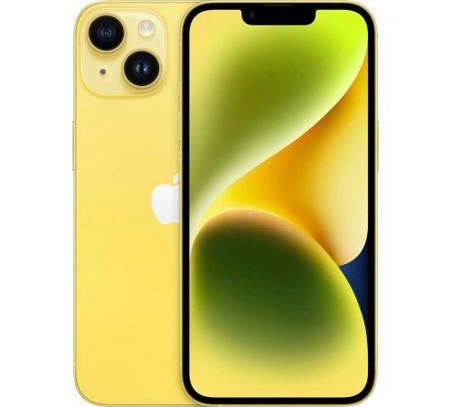 iPhone 14 Plus 128 ГБ жёлтый: Dual SIM (nanoSIM + eSIM) — стильный и вместительный смартфон от Apple.