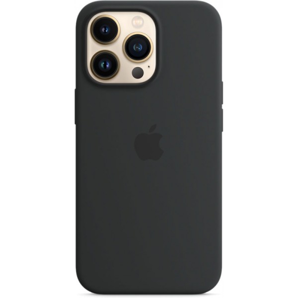 Чехол-накладка силиконовая для iPhone 13 Pro Silicone Case Midnight (6.1), Черный 