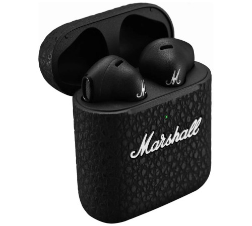 Беспроводные наушники Marshall Minor III в чёрном цвете: качественный звук в стильном дизайне