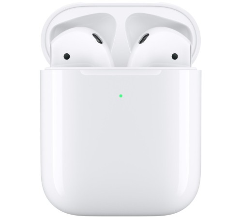 Беспроводные наушники Apple AirPods 2 с зарядным футляром: белый стиль и свобода звука